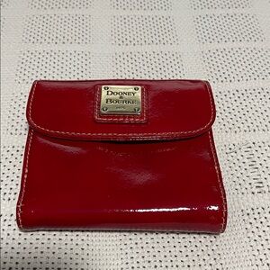 Dooney & Bourke Shiny Red Wallet
